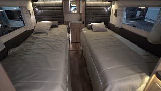 -50°C: Barrierefreies Luxus Wohnmobil Kabe Crown i810 LT 2021 Längsbetten Heckbad Mercedes Sprinter