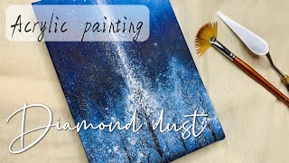 | Magical Winterscapes Diamond Dust | Acrylic painting for Beginners