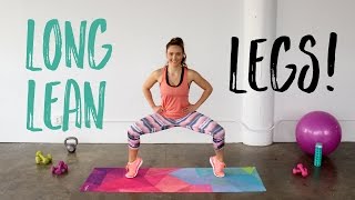 Long Lean Legs! | Lower Body Strength Workout with No Equipment