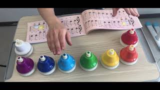 How to play simple songs with an 8-note Color Desk Bell Set