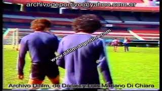 Training of the Argentine club River Plate 1985 FOOTAGE ARCHIVE