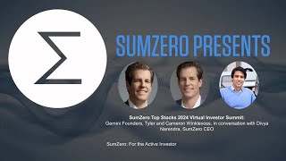 Cameron and Tyler Winklevoss on Bitcoin, Ethereum, and the Crypto Market at SumZero Investor Summit