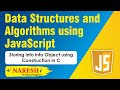 Storing info into Object using Construction in C | Data Structures and Algorithms using Javascript |