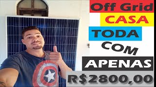 Equipamentos para um sistema Off Grid Completo para a casa toda