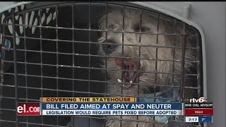 Spay-neuter legislation filed