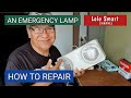 HOW TO REPAIR/FIX EMERGENCY LED LAMP NO LIGHTS POWER OKAY