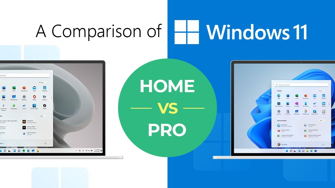 Windows 11 Home Vs Windows 11 Pro | What’s The Difference? - YouTube