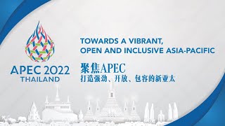 Live: APEC 2022 - towards a vibrant, open and inclusive Asia-Pacific