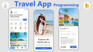 Travel app Android Studio Project with Firebase & Java