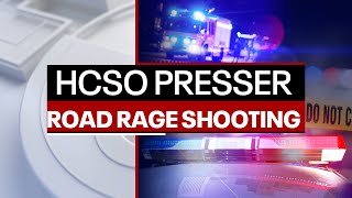 Full press conference- Armed driver shoots at HCSO deputy during road rage incident