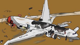 아시아나 214편 착륙 사고 애니메이션 | Asiana Airlines flight 214 crash animation