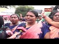 gplf mission shakti workers massive protest at lower pmg in bhubaneswar kalinga tv