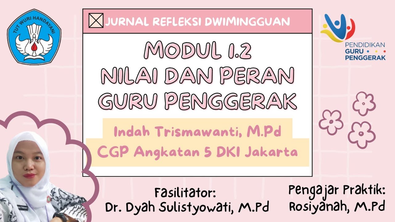 Jurnal Refleksi Dwimingguan Modul 1.2 Nilai Dan Peran Guru Penggerak ...