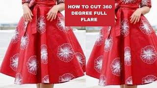 How to Cut a Perfect 360 Degree Full Circle Flare | Easy Method | Beginners Friendly Tutorial.