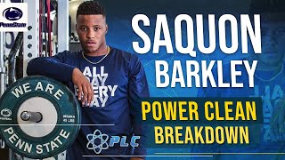 Saquon Barkley Power Clean Breakdown