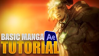 Basic Manga compositing + animation | After Effects AMV Tutorial