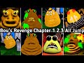 Bou's Revenge Chapter 1 To 3 All 7 Jumpscares | Roblox Bou's Revenge Chapter 1 2 3 All Jumpscares