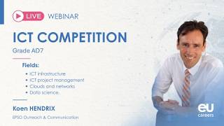 EPSO Live Webinar: ICT Competition (Grade AD7)