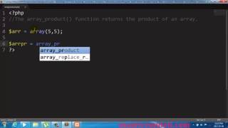 PHP array product Function