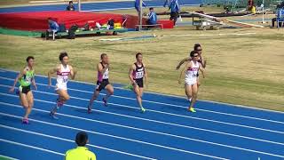 近江高校男子陸上競技部　びわスポ記録会　１００ｍ（中村、西田）　2018.3.25