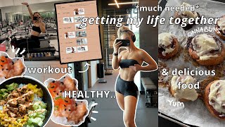 GETTING MY LIFE TOGETHER: healthy food, workout & finishing to-do lists (productive day in the life)