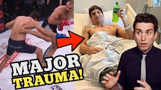 Rib CRUSHING Kick Puts Fighter in the Hospital - Doctor Explains MMA Injury