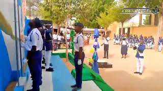 Hoisting of Flags during the Commissioning of 106th Company Office and Quarter Guard Stand