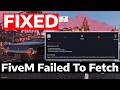 How To Fix FiveM Failed to Fetch Server Variables Curl Detail Error Code 56/22