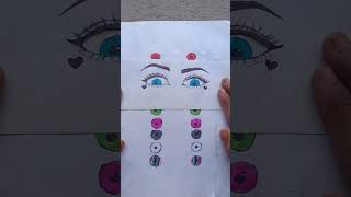 what is your favorite eyeballs?? # short # ArtistApoorva #youtubeshorts ##satisfying #art #craft