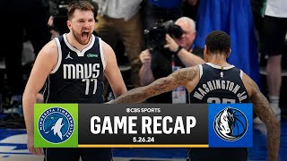 2024 NBA Playoffs: Mavericks HOLD ON, SECURE 3-0 lead over Timberwolves | CBS Sports