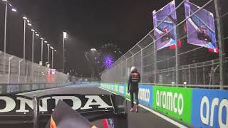 Max Verstappen Sees His Dad On Big Screen | Post F1 Qualifying Crash At Jeddah