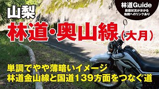 【山梨】林道・奥山線〜大月にあるやや薄暗いイメージの林道