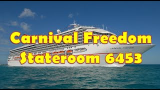 Explore My AMAZING Carnival Freedom Stateroom 6453 Tour!