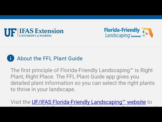 Florida Friendly Landscaping Principles New Online Resources