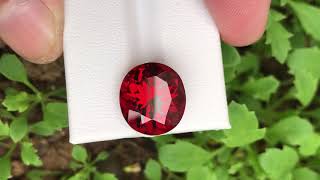 Flawless 13.11 carat, Fantastic Colour #spessartine #garnet #garnetjewelry  Size: 14 x 13 x 9 mm