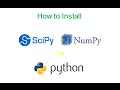 Install NumPy & SciPy on Python for Windows PC (Hassle-free)