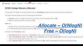 [HARDER Version] Design Memory Allocator | Weekly Contest 323
