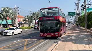 Walking along Sukhumvit Road near Outlet Mall Pattaya, Pattaya, Thailand, 17.04.2024