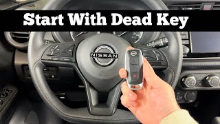 2022 - 2023 NISSAN KICKS - How To Start With Dead Remote Key Fob Battery That's Not Working