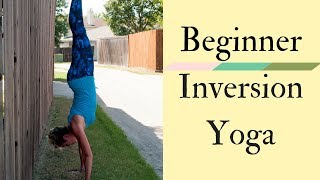 BEGINNER YOGA INVERSIONS | using easy props |15 Minute Yoga with Ursula