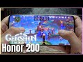 Honor 200 Genshin Impact Gaming test | Snapdragon 7 Gen 3, 120Hz Display