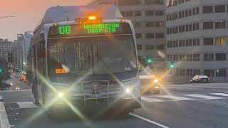 WMATA New Flyer 2007 C40LFR #2812 on route D8 ride 😎