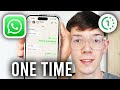 How To Send One Time View Pictures On WhatsApp - Step By Step