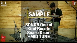 [SOUND SAMPLE] SONOR One of Kind Bocote Snare Drum -MID TUNE- by www.drumgarage.co.kr