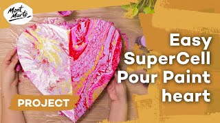 Create a paint pour heart with SuperCell Pouring Paint