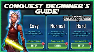 SWGOH Conquest Beginner's Guide! Everything you need to know! Star Wars Galaxy of Heroes