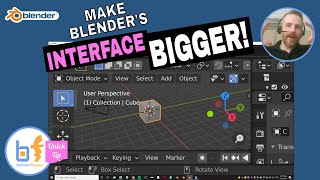 Make Blender's interface BIGGER by scaling it's resolution