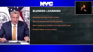 'Blended learning' in the fall for NYC schools, says mayor