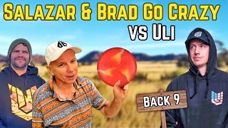 Back nine of Wild man Challenge. Brad and Sally vs Uli