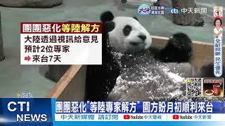 【每日必看】團團不適合開刀!等陸專家解方 動物園盼月初抵台@中天新聞CtiNews  20221101